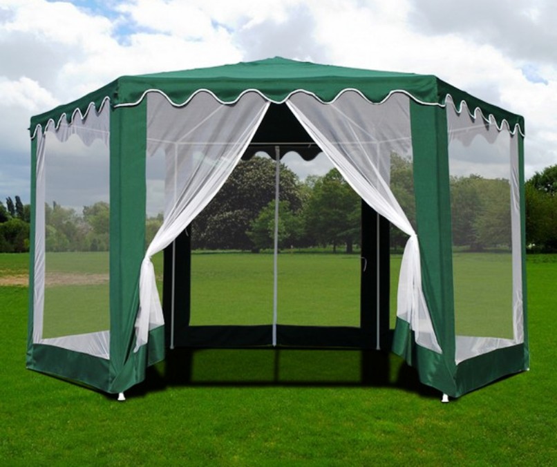 Садовый шатер AFM-1048H сетка москитная с крепежом и пвх профилями для дверных проемов 1 5×2 1 м в пакете