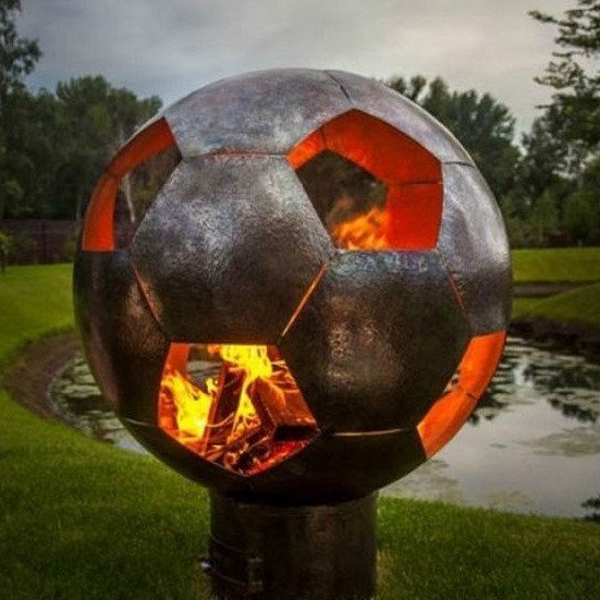 Сфера для огня Футбольный мяч INOX веер для раздувания огня картон boyscout 61440
