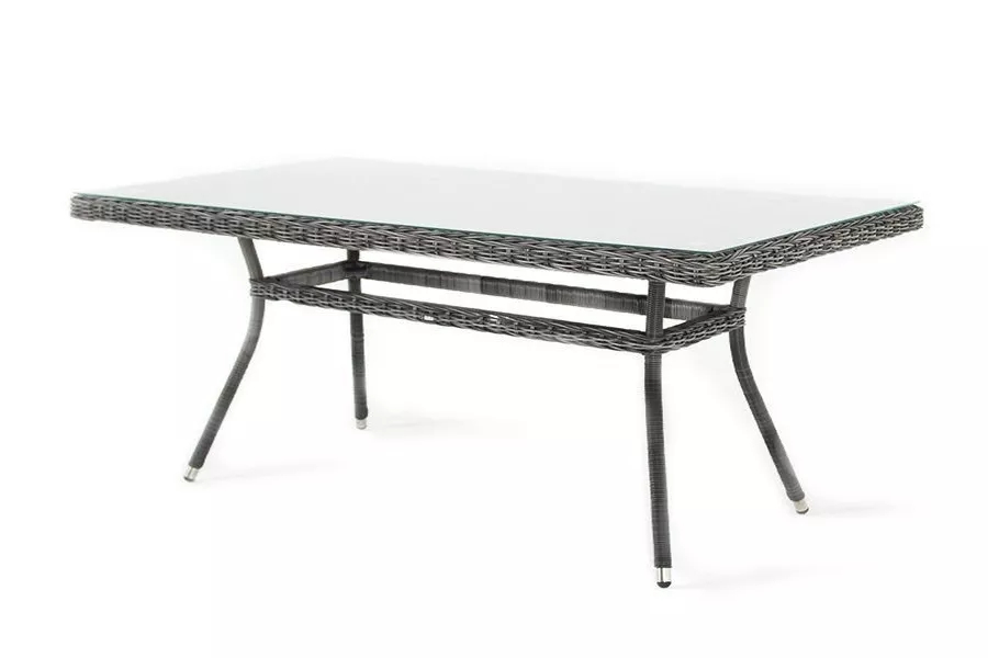 Плетеный обеденный стол Латте 200 Graphite стол валмиера мускат структурный массив латте