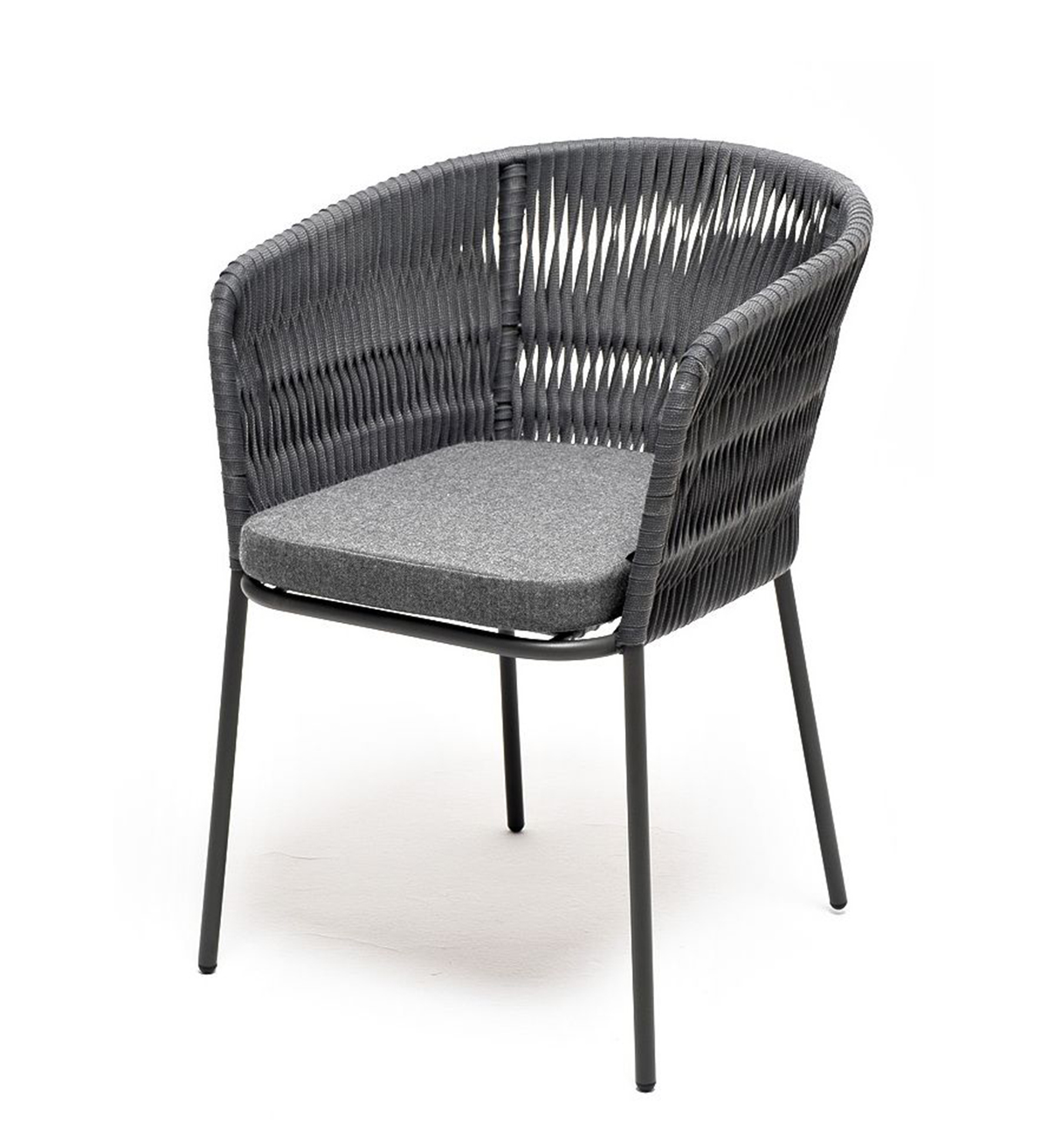 Стул Бордо из роупа серый плетеное кресло из роупа касабланка 4sis