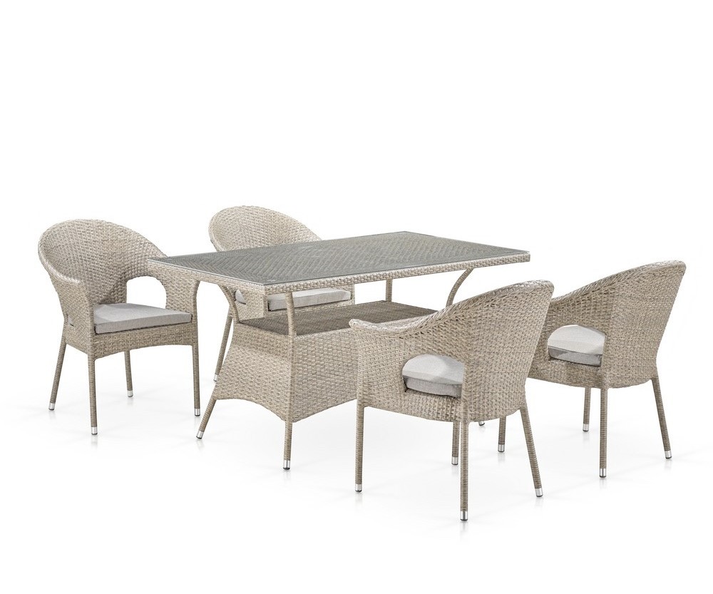 Комплект плетеной мебели T198C/Y79C-W85 Latte Афина сверхвыгода комплект малины