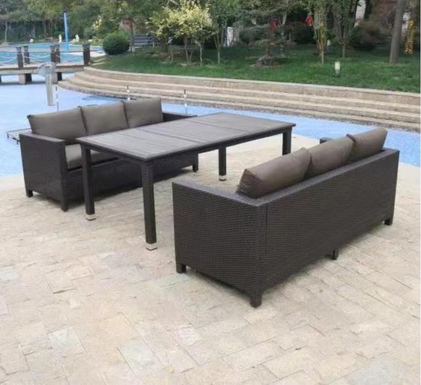 Комплект плетеной мебели T347/S65A-W53 Brown Афина набор садовой мебели для обеда сст к2 1 металл коричневый серый стол и 4 стула