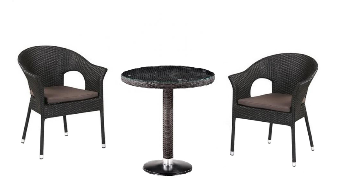 Кофейный комплект плетеной мебели T601/Y79A-W53 Brown (2+1) комплект плетеной мебели t256a yc379a w53 brown афина