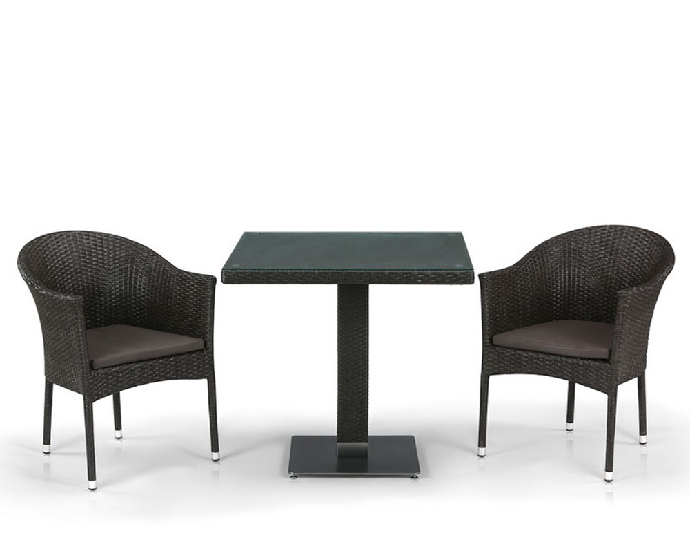 Комплект плетеной мебели T605SWT/Y350B-W53 Brown комплект для розетки simon