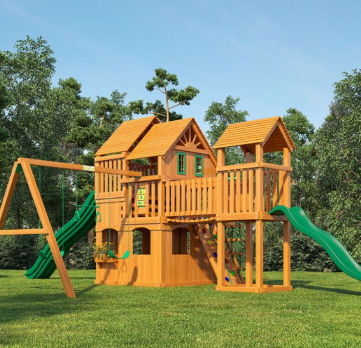 Детский игровой комплекс Великан 2 Макси кашпо деревянное 24 5×13 5×9 30 см