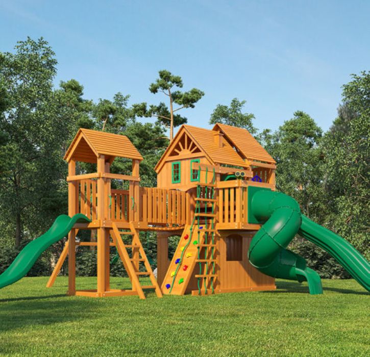 Детский игровой комплекс Великан 4 Макси кашпо деревянное 25×16×17 см