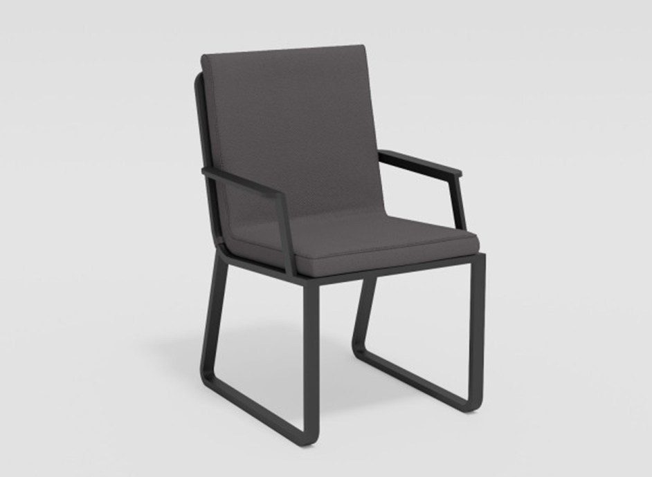 Стул Voglie Armrest темно-серый кресло ns rattan mavi 57x59x87cm темно коричневое