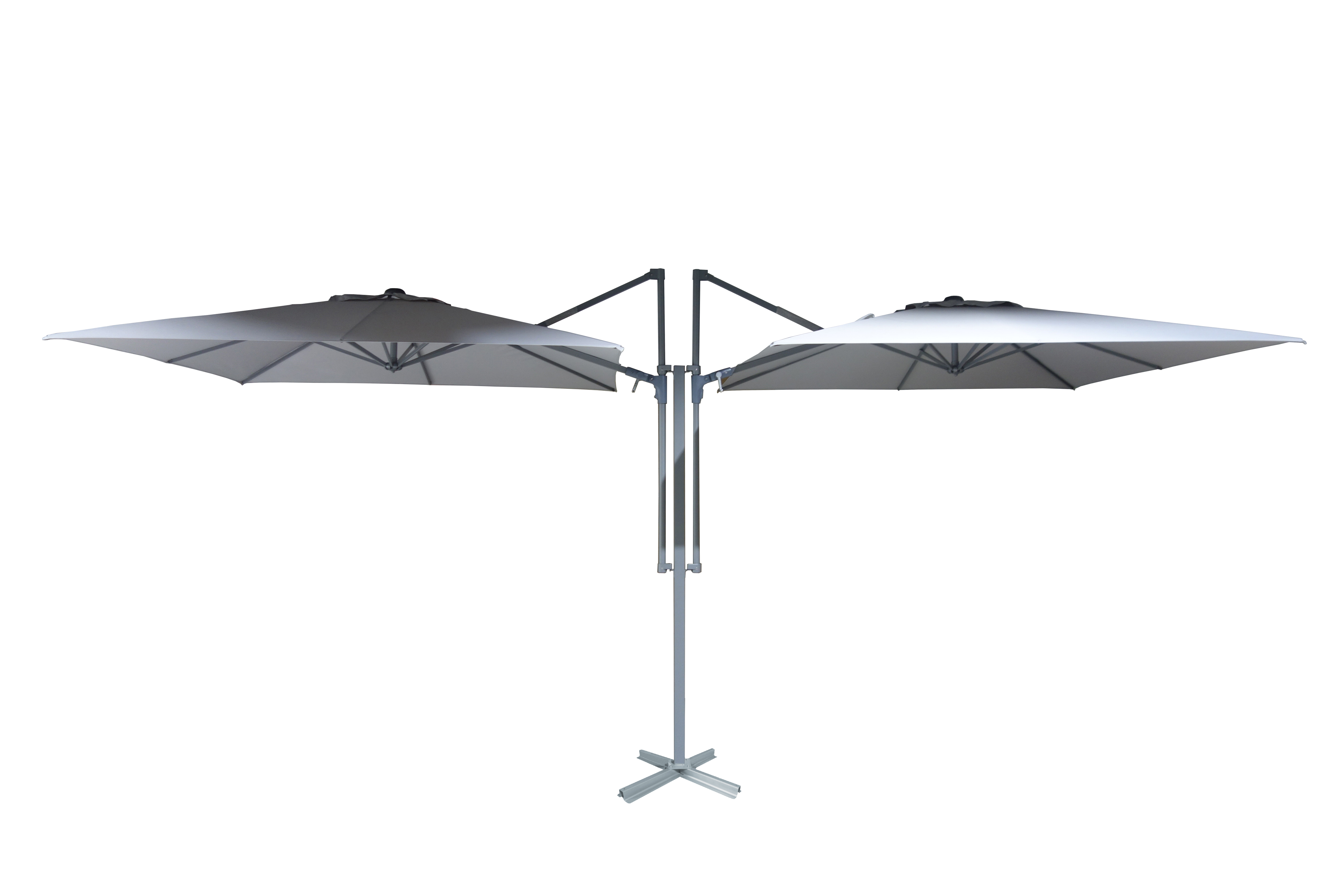 Зонт двойной Dable 2,5М крючок самоклеящийся под углом двойной нержавеющий